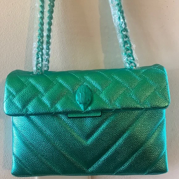 - - Kurt Geiger London Kensington Quilted Leather Shoulder Bag - Picture 8 of 14